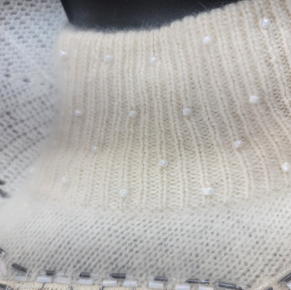 Patchwork Lambswool, Angora, Leather & Snakeskin … - image 7